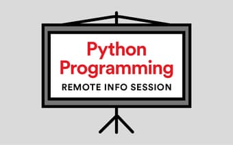 Python Programming Short Course Info Session